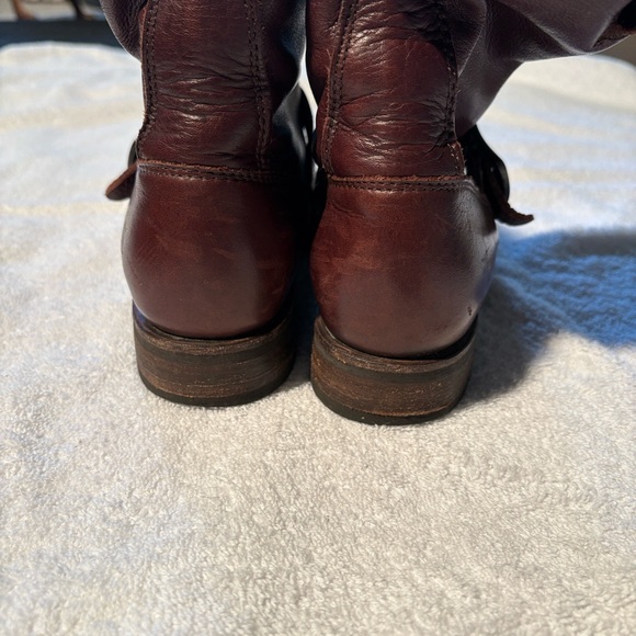 Frye Veronica Slouchy Short Boot - Brown - Picture 6 of 11